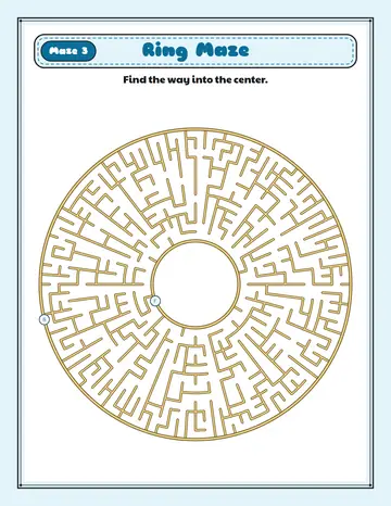 Sunburst Circle Maze, page 13 of the pack