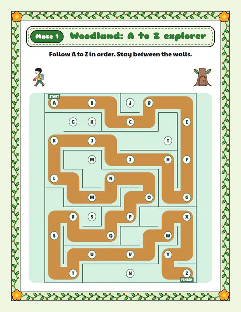 Alphabet adventure: the same page solved