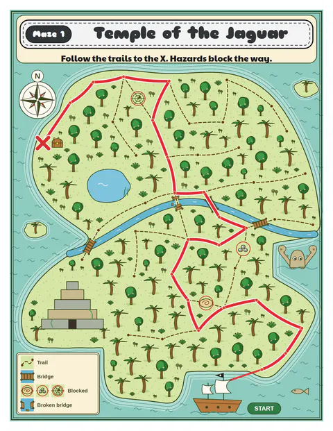 Treasure Map: the same page solved
