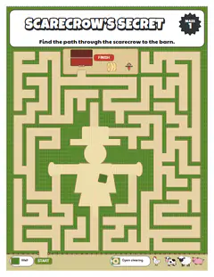 Scarecrow’s Secret, a corn field maze