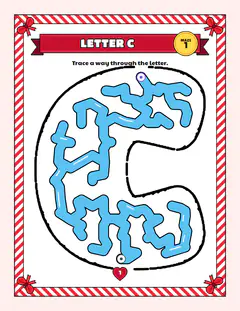 Letter C, a letter maze