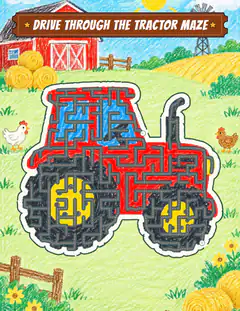 Farm tractor, an illustrated picture page