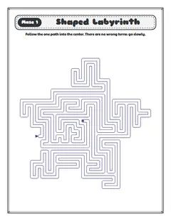 Star: First shape path, a shaped labyrinth