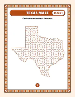 Texas maze, a map maze