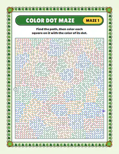 Snail: Outline reveal, a color dot maze