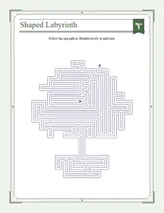 Bonsai: Mindful path, a shaped labyrinth