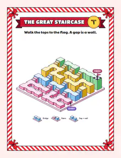 Candy: Candy stairs, a 3D steps maze