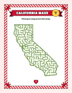California maze, a map maze