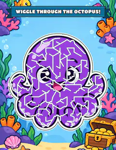 Octopus reef, an illustrated picture page
