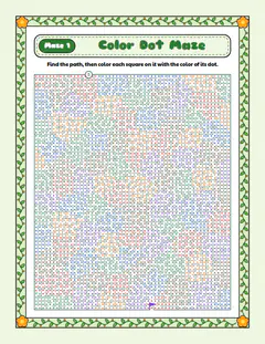 Carnation: Fine detail, a color dot maze