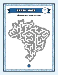 Brazil maze, a map maze