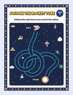 Space: First loop, a follow the tube maze