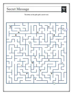 Puzzler: Patience, a secret message maze