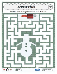 Frosty Field, a corn field maze
