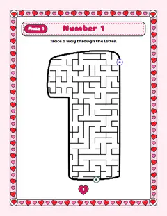 Number 1, a letter maze