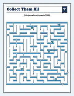 Puzzlers: City gems, a collect maze