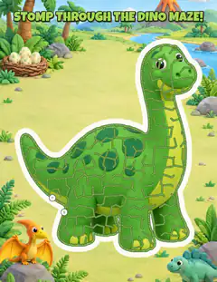 Dino valley, an illustrated picture page