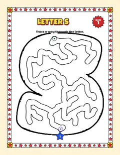 Letter S, a letter maze
