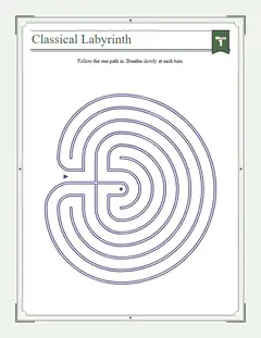 Mindful: Seven circuits, a classical labyrinth